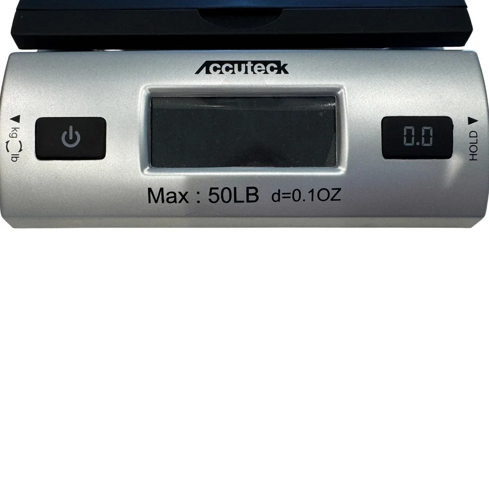 Accuteck W-8250-50BS Digital Postal Scale 50lb Capacity Silver Black Shipping